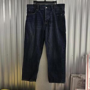 Old Navy High Rise Slouchy Straight Secret Slim Pockets Denim Jeans  Size 8